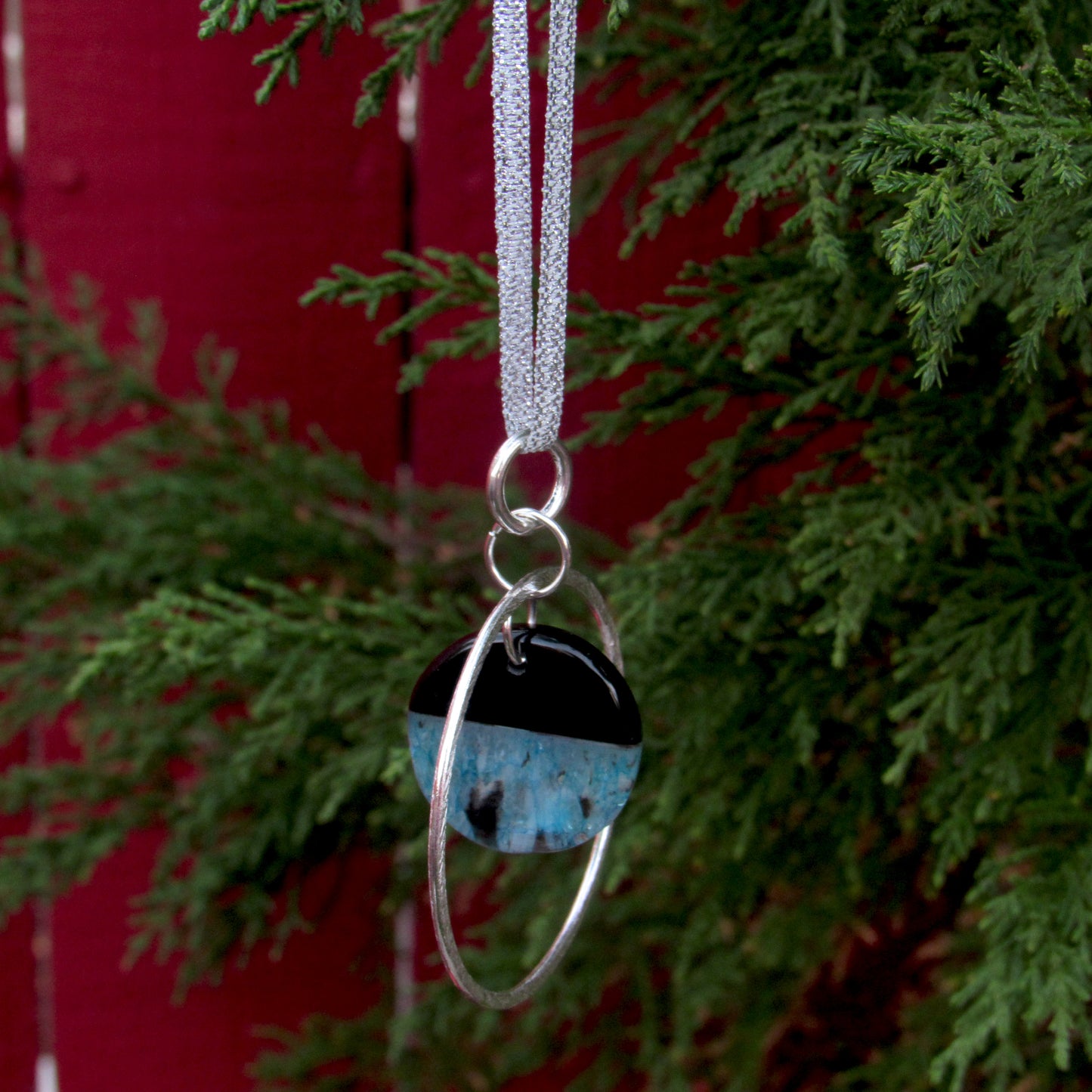 Gemstone Druzy Agate Hanging Ornament