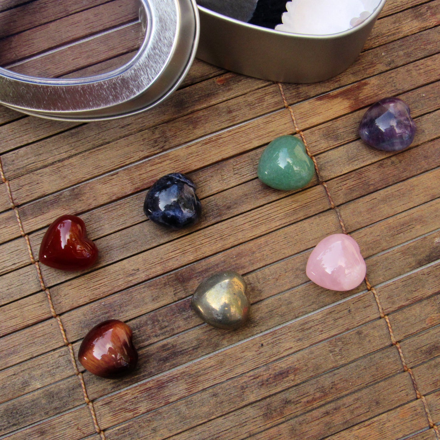 Gemstone Energy Kit in Heart Shaped Tin Gift