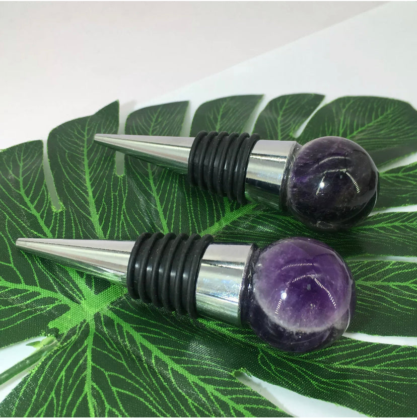 Gemstone Wine Bottle Stoppers