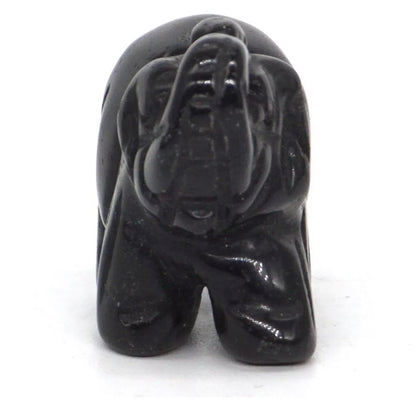 Gemstone Carved Elephants