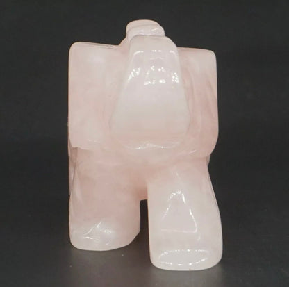 Gemstone Carved Elephants