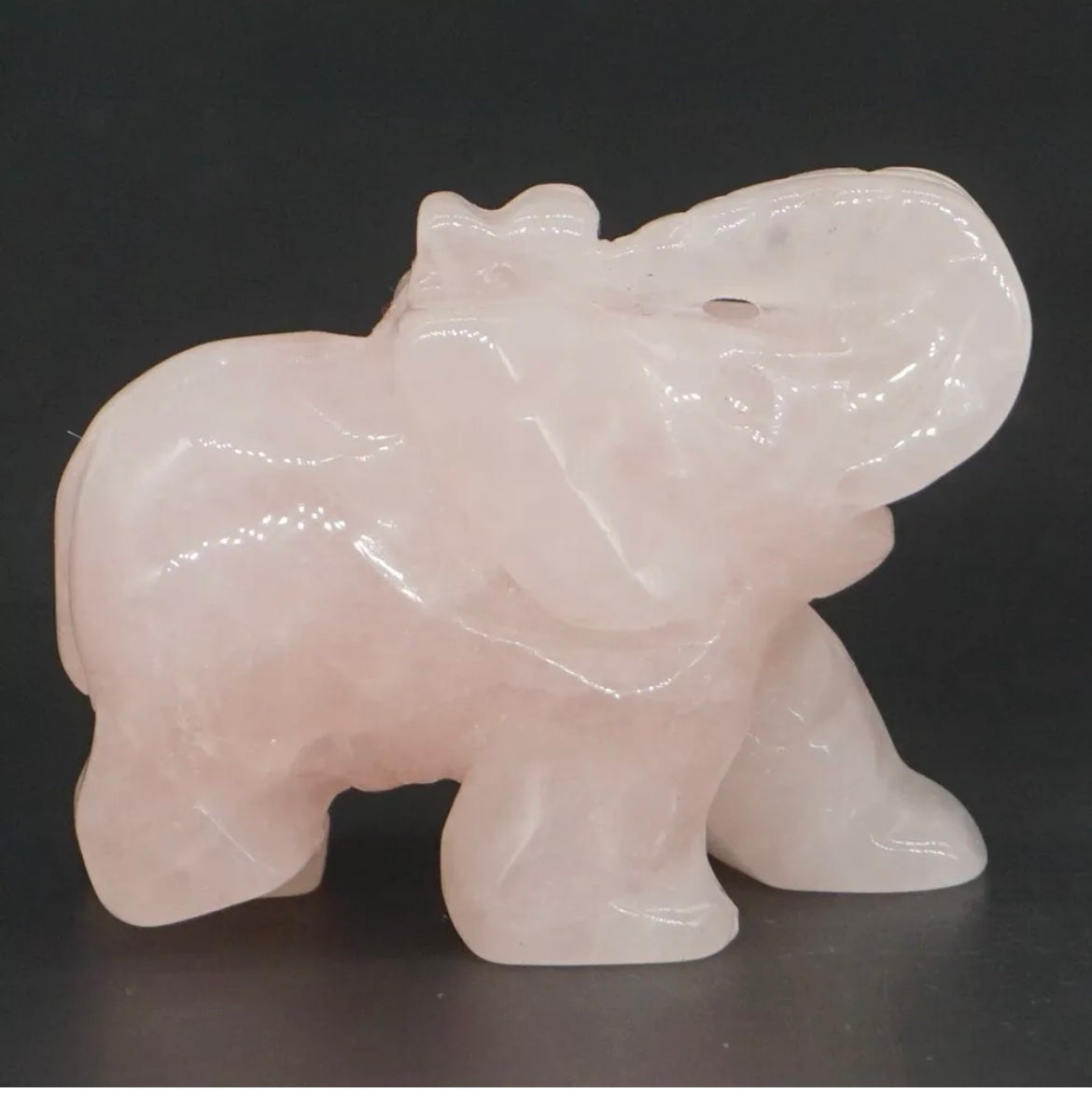 Gemstone Carved Elephants