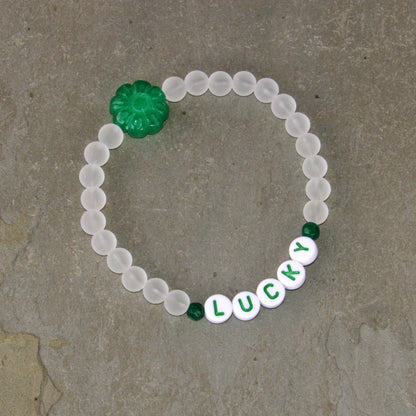 Irish gemstone Phrase Bracelets