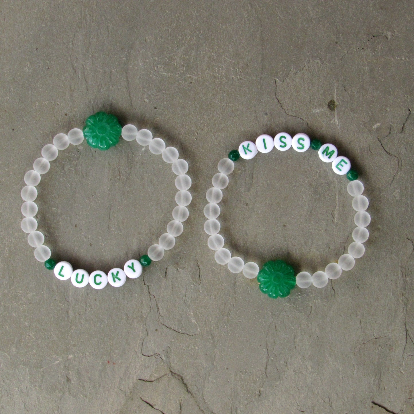 Irish gemstone Phrase Bracelets