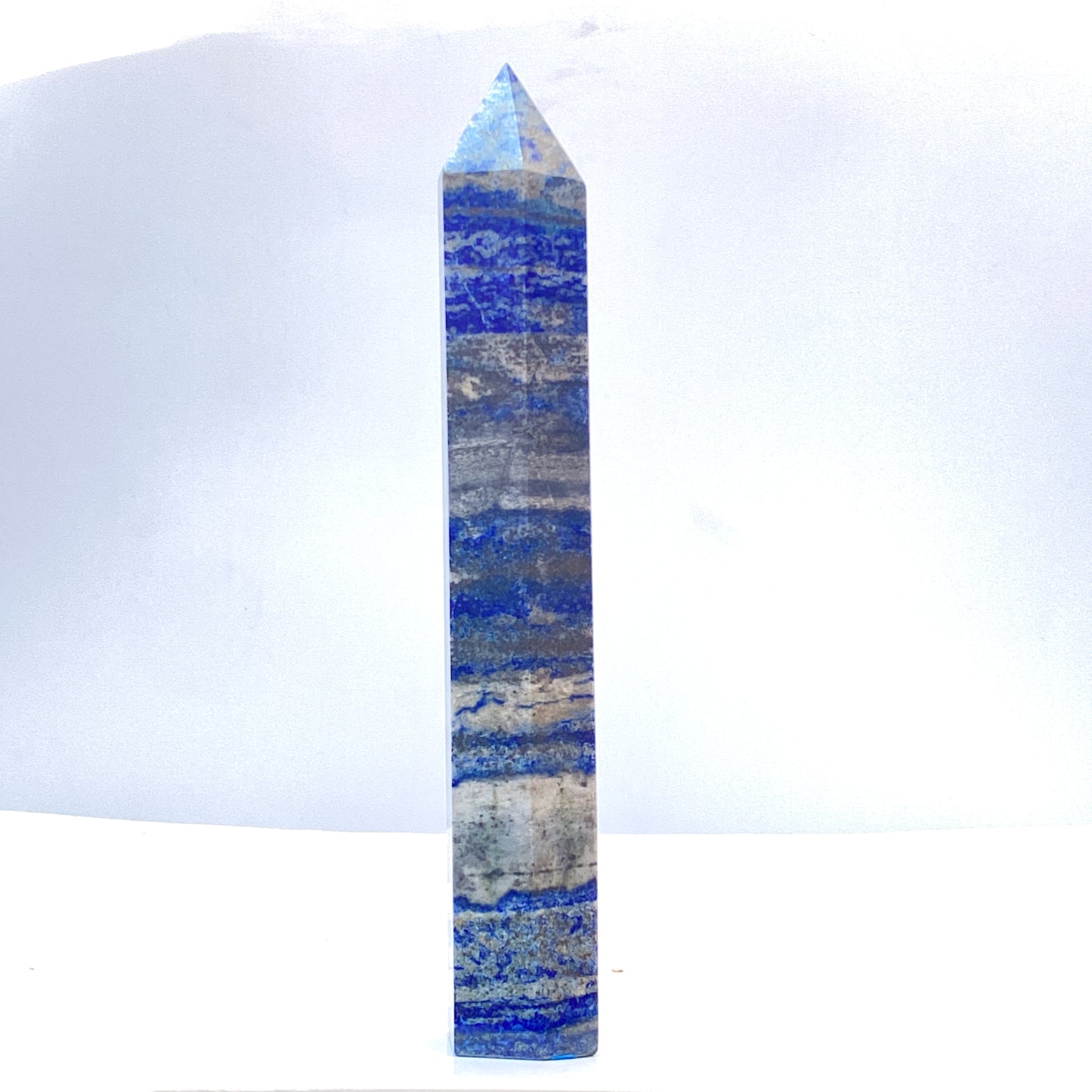 Lapis Lazuli Gemstone Tower Point healing energy Obelisk