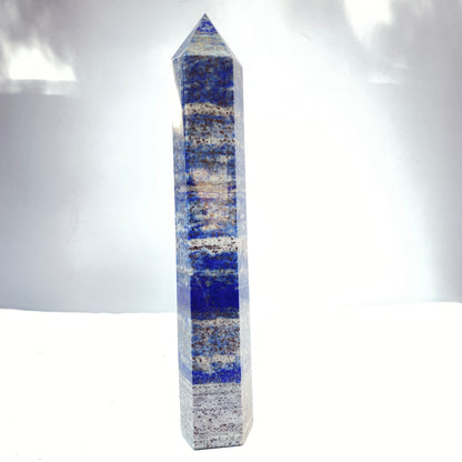 Lapis Lazuli Gemstone Tower Point healing energy Obelisk