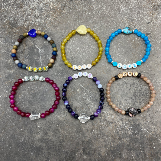 Women's Gemstone LOVE bracelets