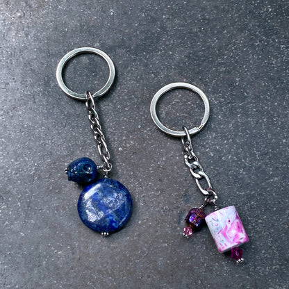 Genuine Gemstone Keychain