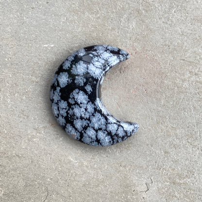 Genuine Gemstone Crescent Moons