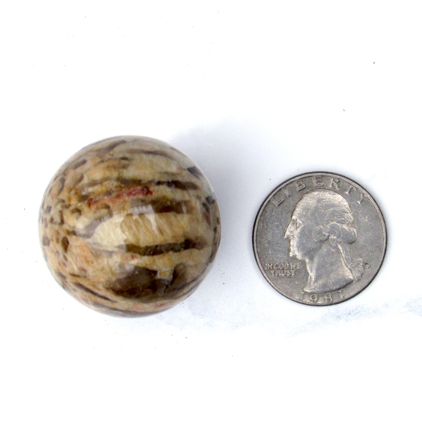Natural zebradorite crystal gemstone semiprecious sphere ball reiki healing with stand
