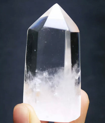 Natural Clear Quartz Wand Point Tower Obelisk