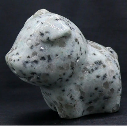 Sesame Jasper Pig figurine