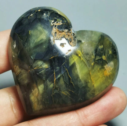 WOW ! NATURAL RARE PIETERSITE CRYSTAL SPHERE HEART