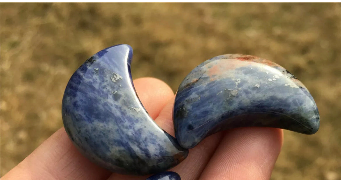 Natural Sodalite Moon