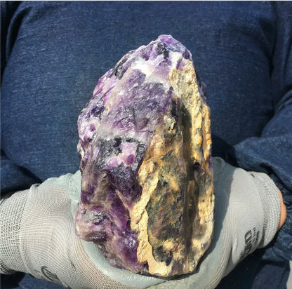 Natural Dreamy Amethyst Quartz Crystal rough Specimen