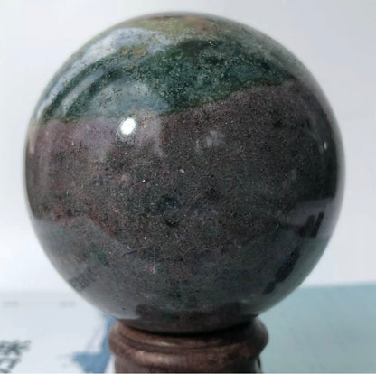 Natural Ocean Jasper Sphere