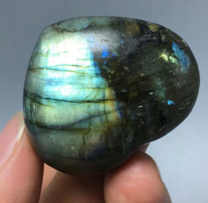 Natural Labradorite Heart