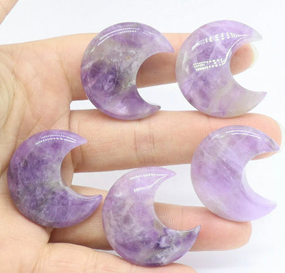 Natural Amethyst Moon