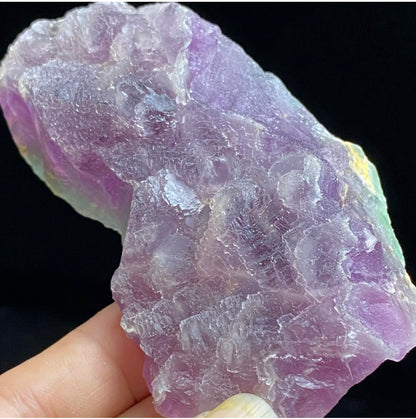 Translucent Purple Octahedral Fluorite Crystal Mineral