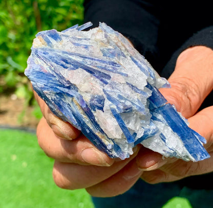 Natural Kyanite in Quartz free form