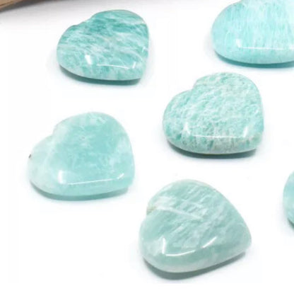 Natural Amazonite Mini Heart