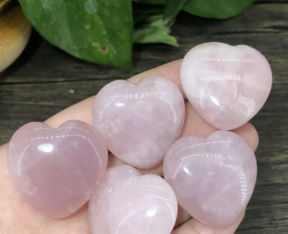 Natural Rose Quartz Heart