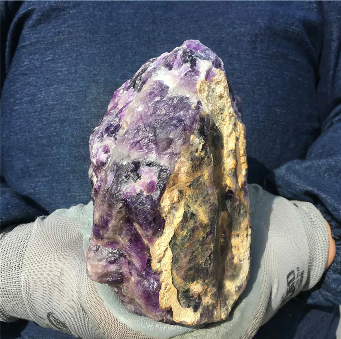 Natural Dreamy Amethyst Quartz Crystal rough Specimen