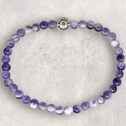 Amethyst and Sun/Moon Bracelet