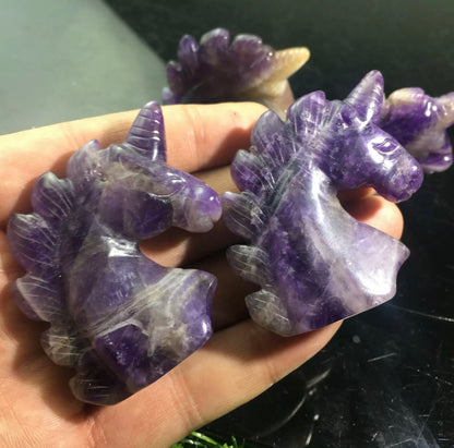 Natural Amethyst gemstone Unicorn