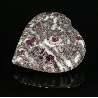 Spinal Matrix aka Ruby in Matrix Puff Heart - Gemstone Puffy Hearts