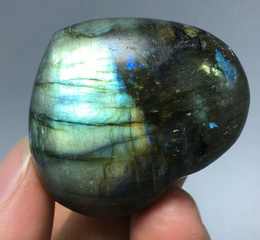 Natural Labradorite Heart