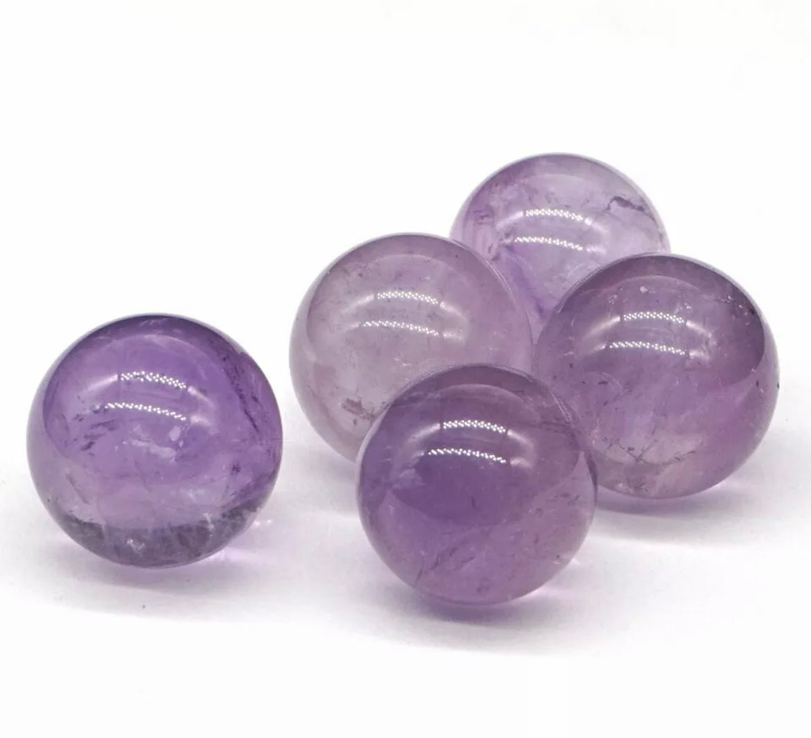 Natural Amethyst Crystal Globe Sphere