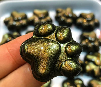 Natural Golden Obsidian Paw