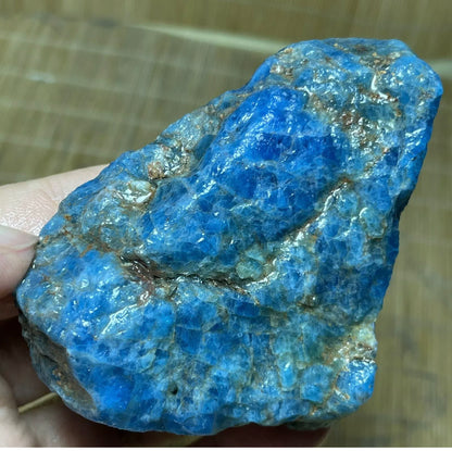 Natural Apatite semiprecious gemstone Rock