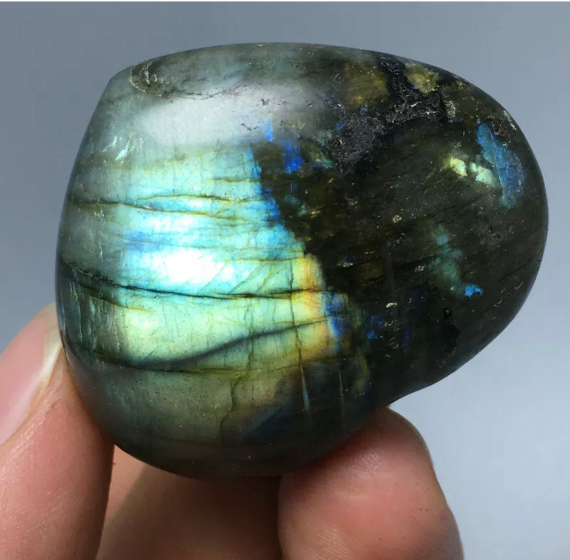 Natural Labradorite Heart