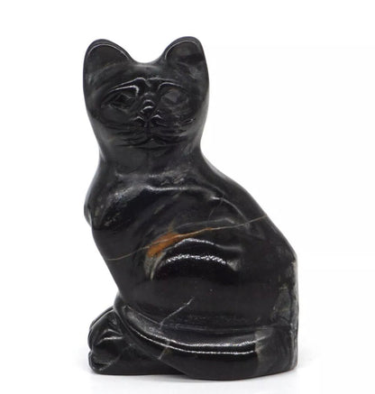 Natural Picasso Jasper gemstone Cat