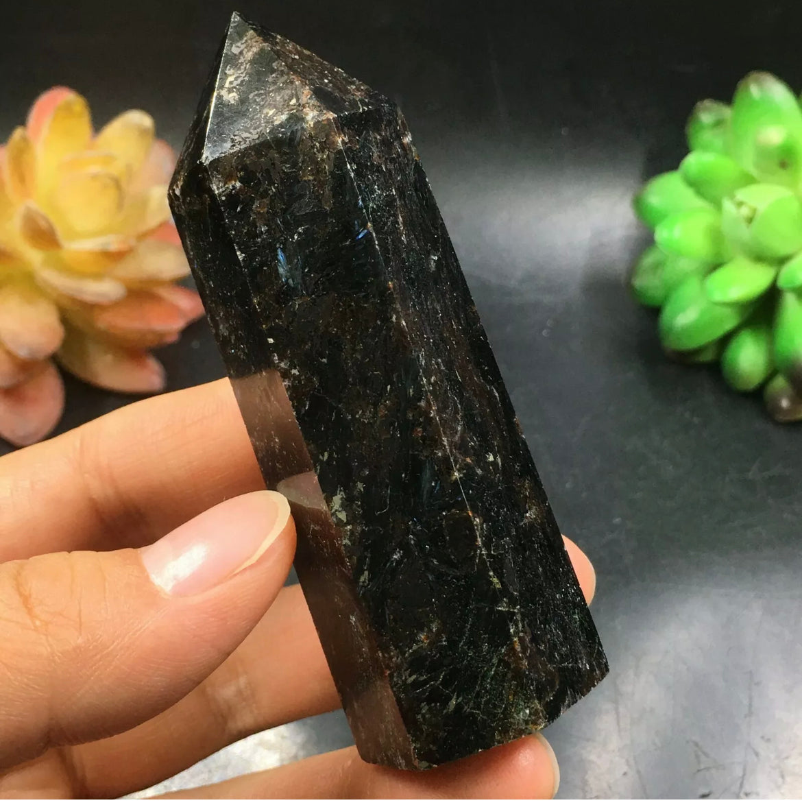 Natural Astrophyllite Crystal Wand