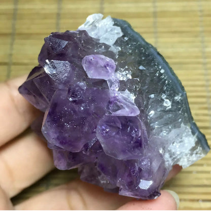 Natural Amethyst geode quartz cluster crystal mineral specimen