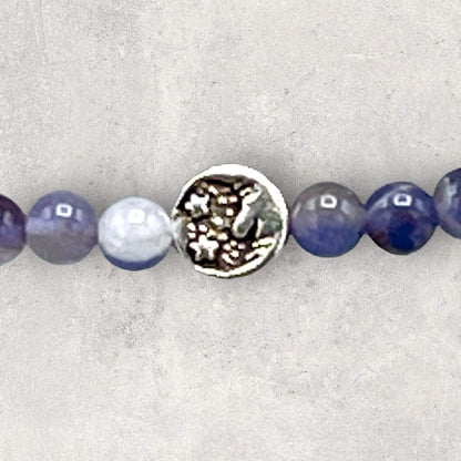 Amethyst and Sun/Moon Bracelet