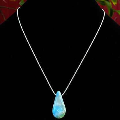 Larimar gemstone Pendant on Sterling Silver