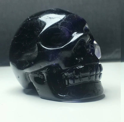 Gemstone Fluorite Skull