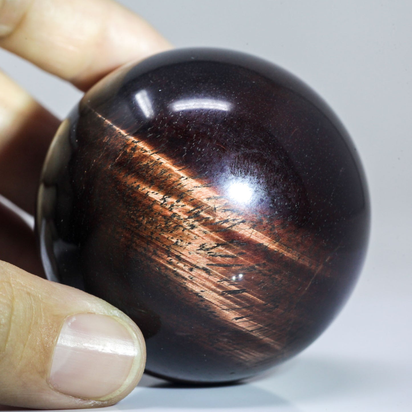 Natural Red Tiger Eye Crystal Ball Sphere