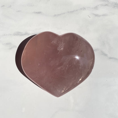 Natural Pink Rose Quartz gemstone crystal heart healing