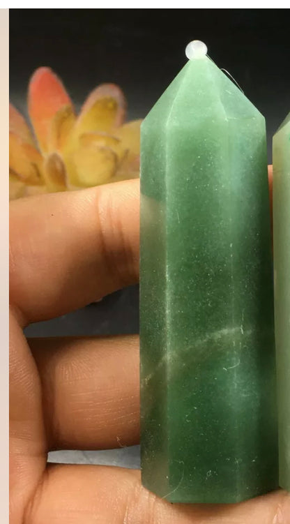 Natural Green Aventurine Crystal Wand