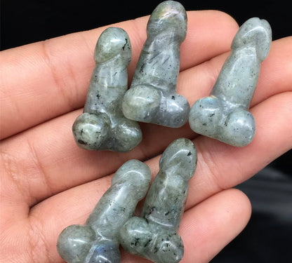 Natural Labradorite Crystal Penis