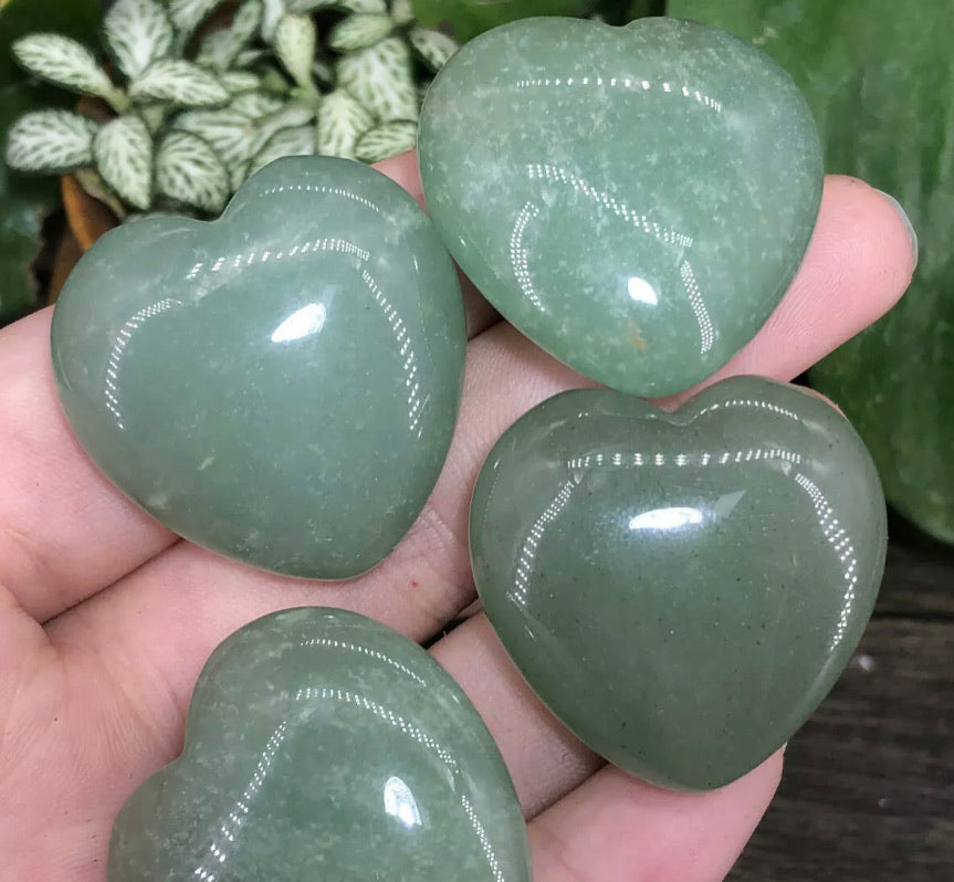 Natural Green Aventurine Heart