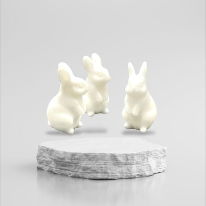 White Jade Bunny Rabbit Figurine