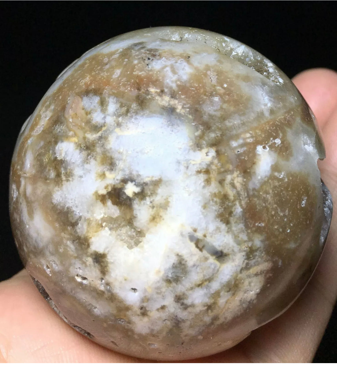 Rare Natural Sphalerite Geode Sphere