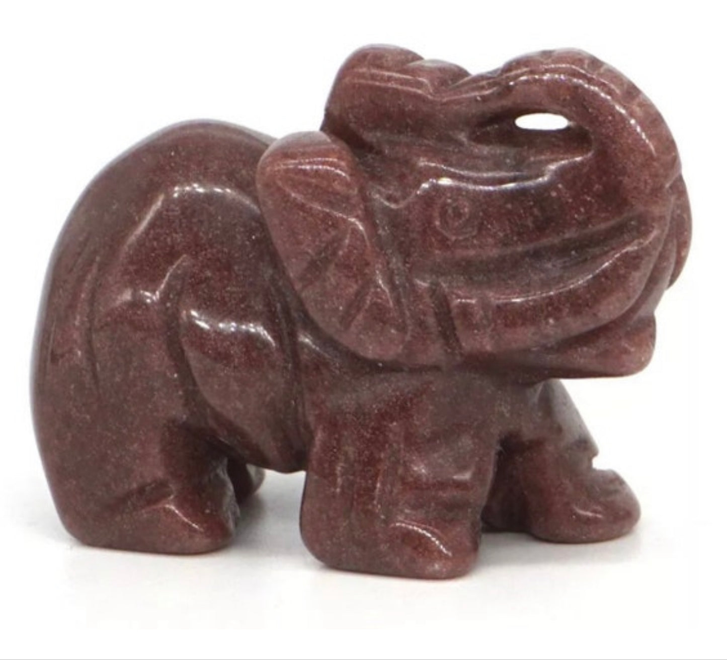 Gemstone Carved Elephants