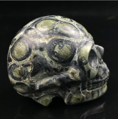 Natural Kambaba Jasper gemstone Skull